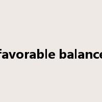 favorable balance是什么意思