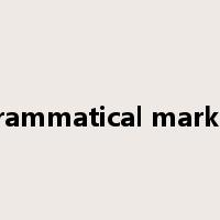 grammatical marker是什么意思