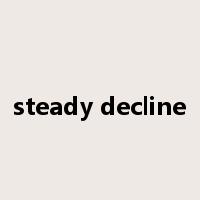 steady decline是什么意思