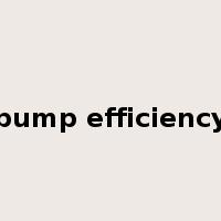 pump efficiency是什么意思