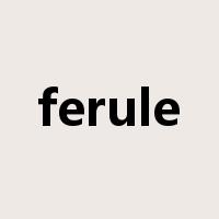 ferule是什么意思