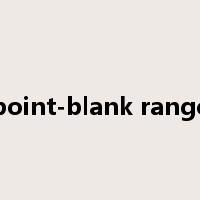 point-blank range是什么意思
