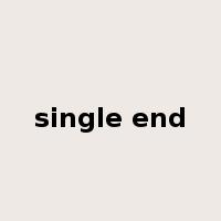 single end是什么意思