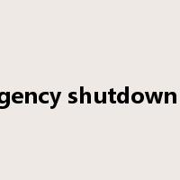 emergency shutdown valve是什么意思