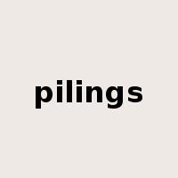 pilings是什么意思