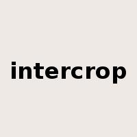intercrop是什么意思