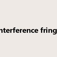 interference fringe是什么意思