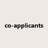 co-applicants是什么意思