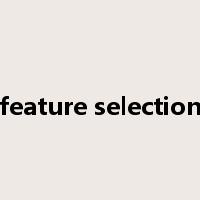 feature selection是什么意思
