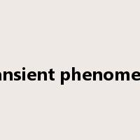 transient phenomena是什么意思
