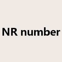 NR number是什么意思
