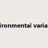 environmental variation是什么意思