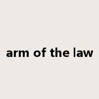 arm of the law是什么意思