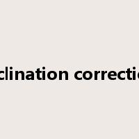 inclination correction是什么意思