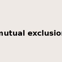 mutual exclusion是什么意思
