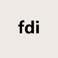 fdi是什么意思