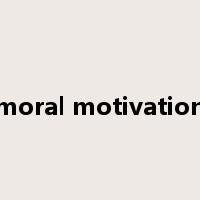 moral motivation是什么意思
