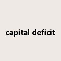 capital deficit是什么意思