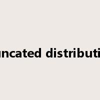 truncated distribution是什么意思
