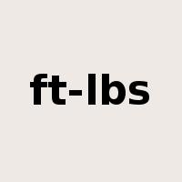 ft-lbs是什么意思