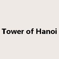 Tower of Hanoi是什么意思