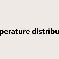 temperature distribution是什么意思