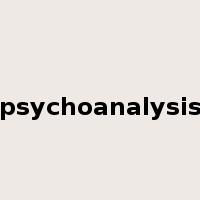 psychoanalysis是什么意思