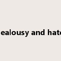 Jealousy and hate是什么意思