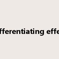 differentiating effect是什么意思