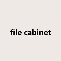 file cabinet是什么意思