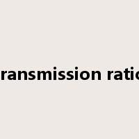 transmission ratio是什么意思