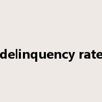 delinquency rate是什么意思