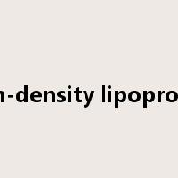 high-density lipoprotein是什么意思