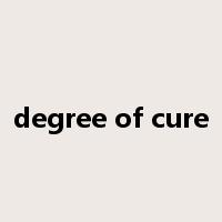 degree of cure是什么意思