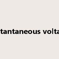 instantaneous voltage是什么意思