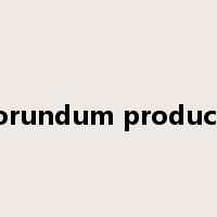 corundum products是什么意思