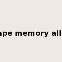 Shape memory alloys是什么意思