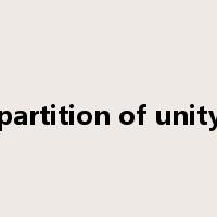 partition of unity是什么意思