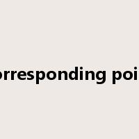 corresponding point是什么意思