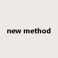 new method是什么意思