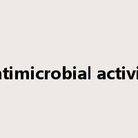 antimicrobial activity是什么意思