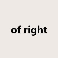 of right是什么意思