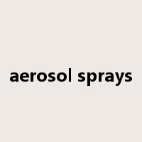 aerosol sprays是什么意思