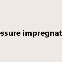 pressure impregnation是什么意思