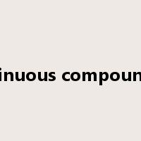 continuous compounding是什么意思