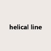 helical line是什么意思