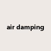 air damping是什么意思