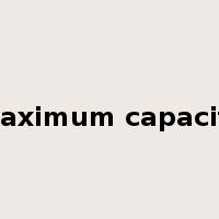 maximum capacity是什么意思
