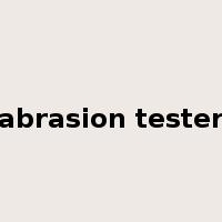 abrasion tester是什么意思