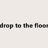 drop to the floor是什么意思